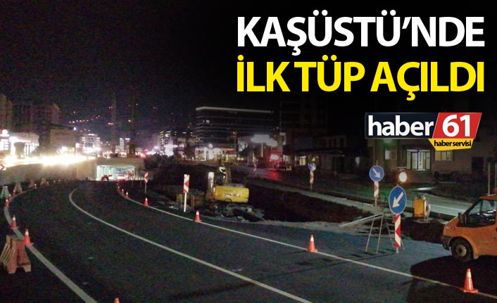 Kaşüstü'nde ilk tüp ulaşıma açıldı