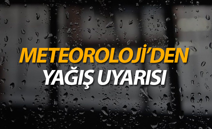 Meteoroloji'den yağış uyarısı. 01-04-2019