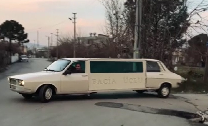 Düğünü için 1978 model otomobili limuzine dönüştürdü