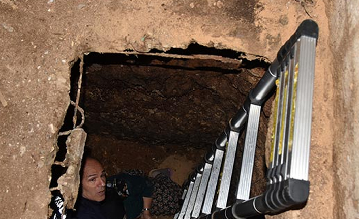 Karısını çukurda görünce...