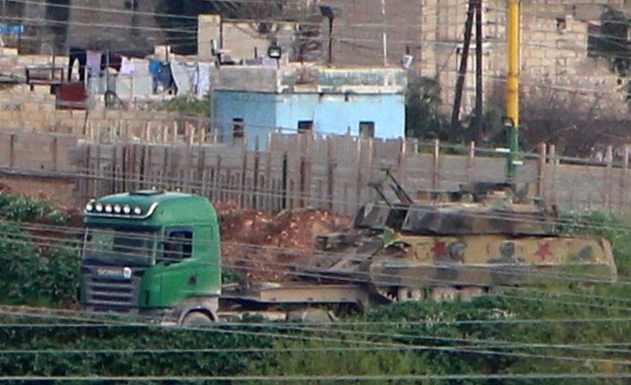 YPG'li teröristlerin konvoyu görüntülendi