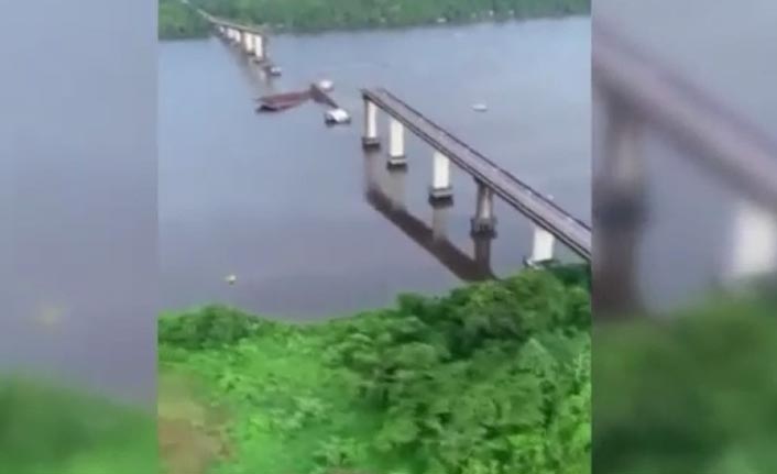 Nehrin üzerindeki köprü çöktü