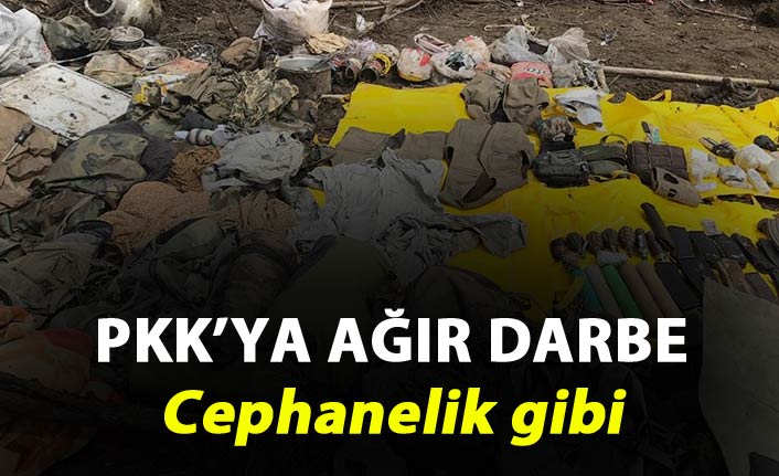 PKK'ya ait silah ve mühimmat ele geçirildi