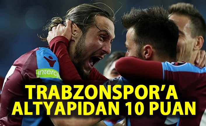 Trabzonspor'a altyapıdan 10 puan