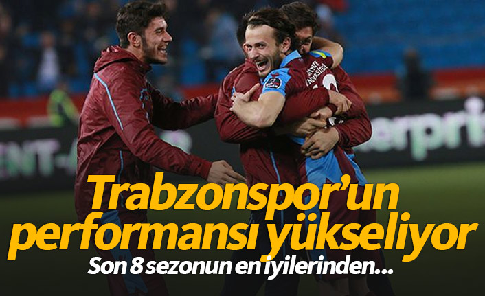 Trabzonspor son 8 sezonun en iyi dönemini yaşıyor