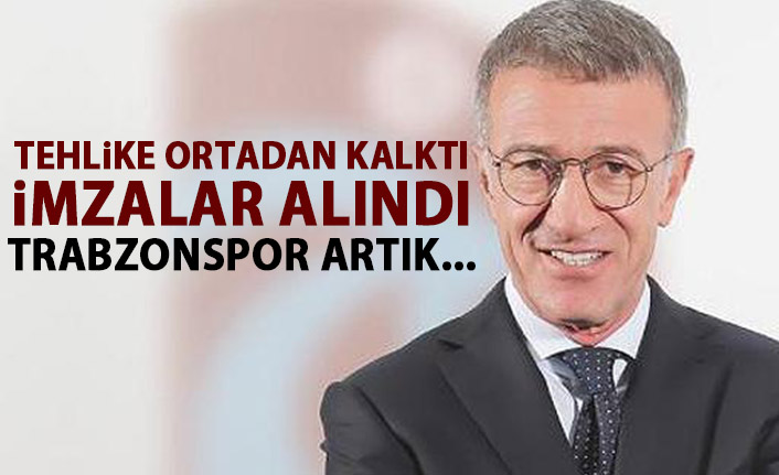 Trabzonspor'da tehlike ortadan kalktı