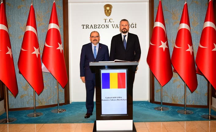 Romanya'nın Ankara Büyükelçisi Şopanda Trabzon'da
