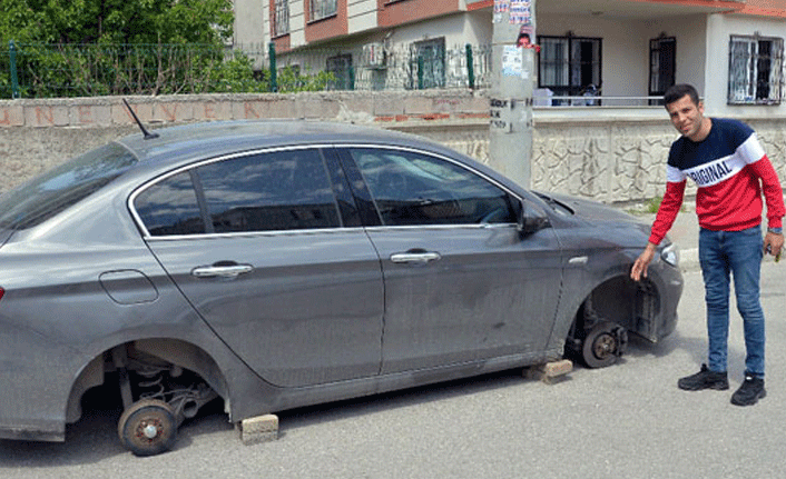 Aracını görünce şoke oldu!
