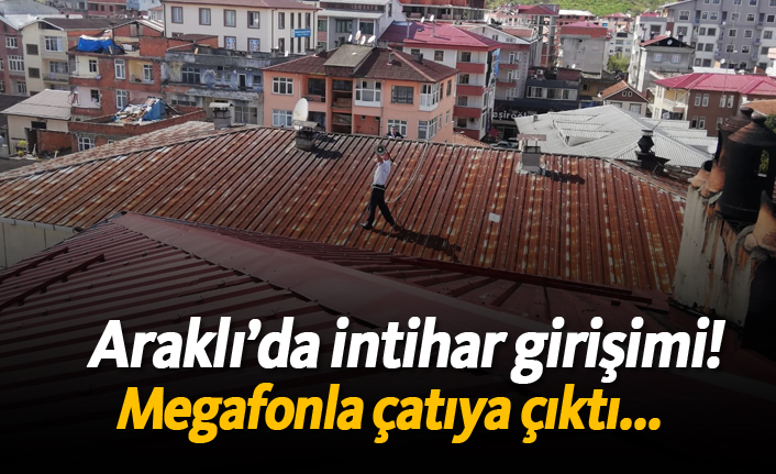 Araklı'da intihar girişimi!