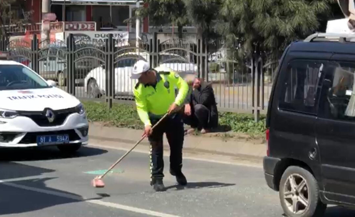 Akçaabat'ta trafik açılsın diye...