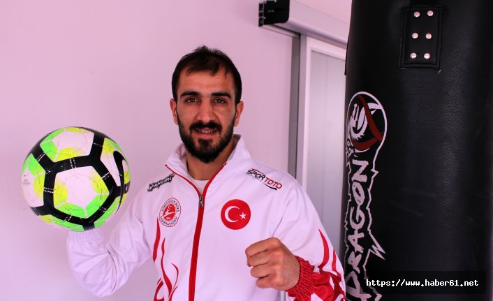 Amatör futbolcu kick boksta Avrupa Şampiyonu oldu