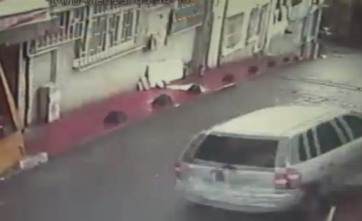 Otomobilin freni patladı, facianın eşiğinden dönüldü