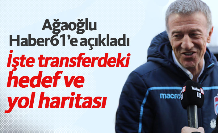 Ağaoğlu Trabzonspor'un transferdeki hedefini açıkladı