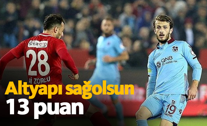 Trabzonspor'da gençlerden 13 puan