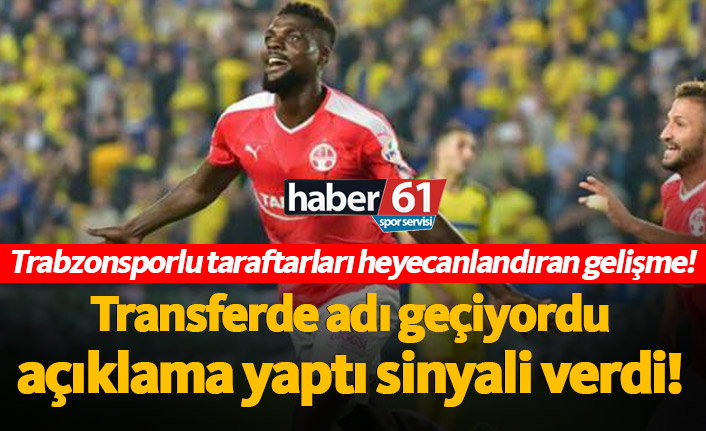 Trabzonsporlu taraftarları heyecanlandıran John Ogu gelişmesi