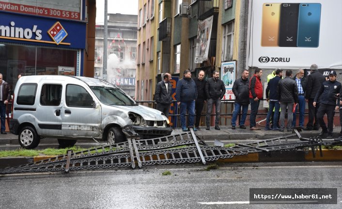 Trabzon'da korkutan trafik kazası!