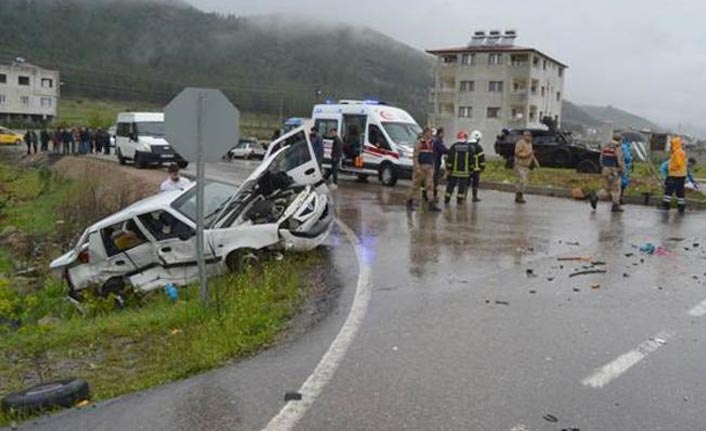 Gaziantep'te feci kaza!