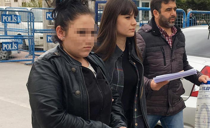 Markete girip hırsızlık yapan genç kız yakalandı!