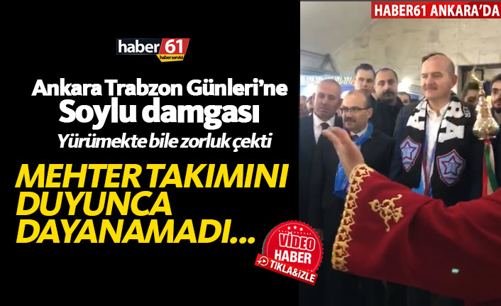 Bakan Süleyman Soylu mehter takımına eşlik etti