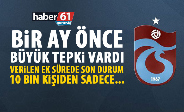 Trabzonspor’da borcu olan 10 bin kişiden kaçı aidatını yatırdı