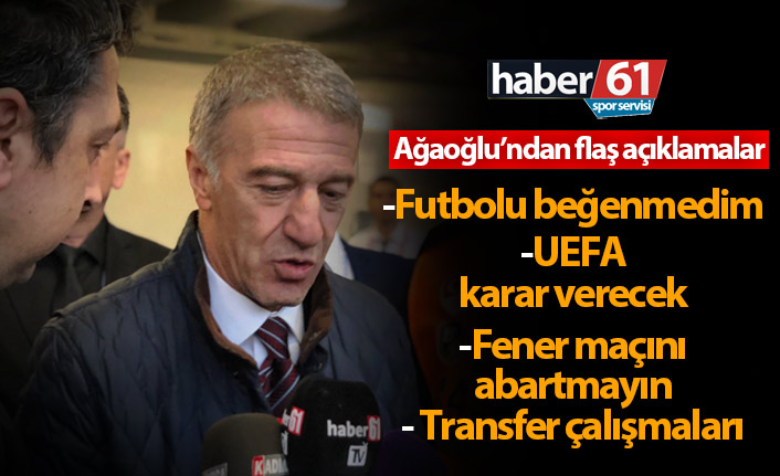 Ağaoğlu: “Futbolu beğenmedim ama Nwakaeme’ye helal olsun”