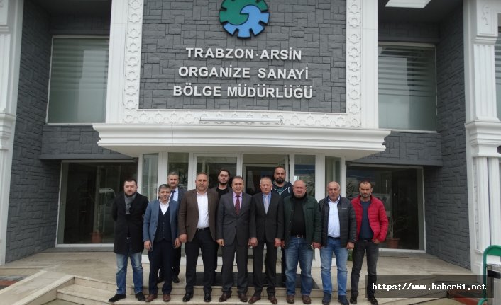 Sanayici heyetinden Arsin OSB'ye ziyaret