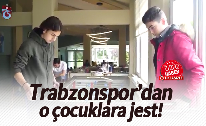 Trabzonspor'dan çocuklara jest!