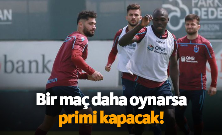 Bir maç daha oynarsa primi kapacak