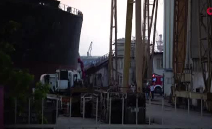 Tersanede halat koptu 5 işçi yaralandı