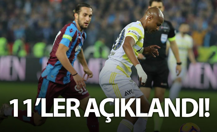 Trabzonspor ve Fenerbahçe'nin kadroları açıklandı
