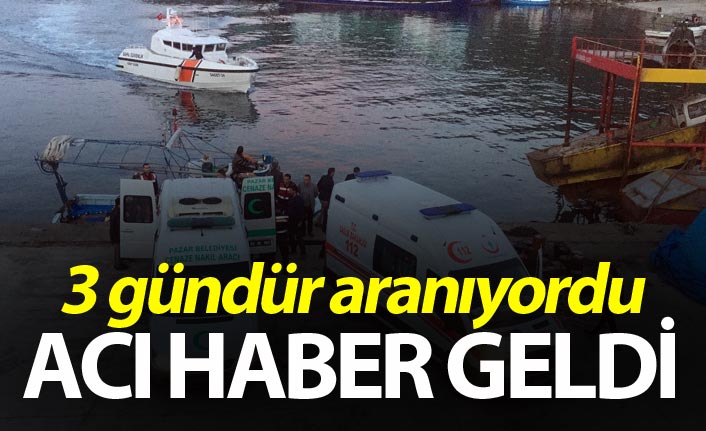 Rize'de denizdeki cesedi onlar fark etti