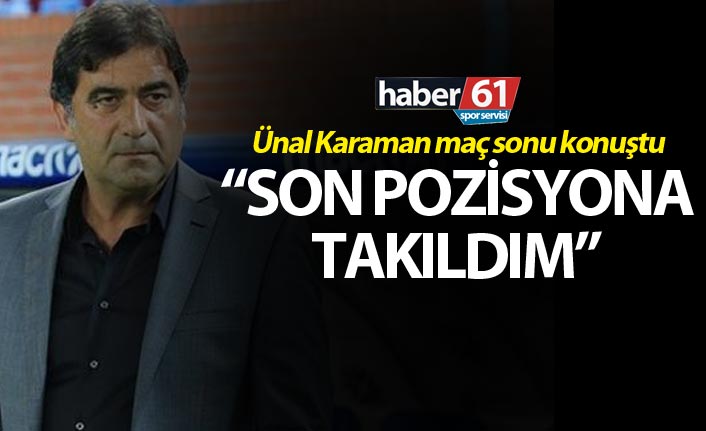 Ünal Karaman'dan Fenerbahçe Maçı Sonrası Net Sözler: "Bize Yakışmayacak Gol Yedik, Üzgünüm"