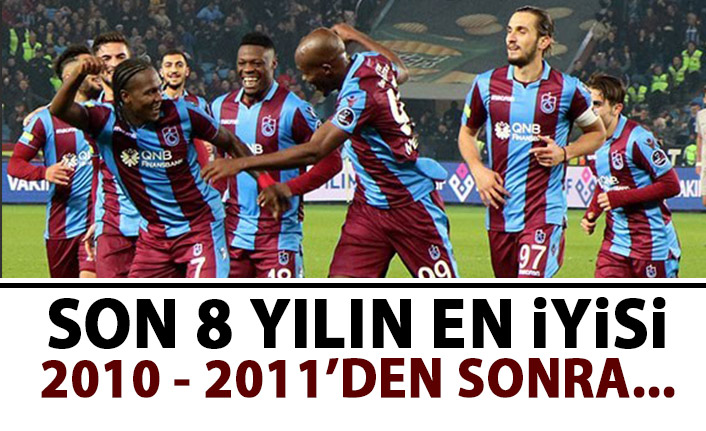 Trabzonspor son 8 sezonun en iyisi