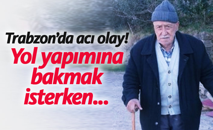 Trabzon'da acı olay! Uçurumdan düşüp öldü