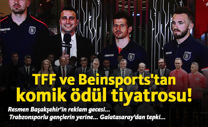 TFF ve Beinsports'tan komik ödül tiyatrosu!