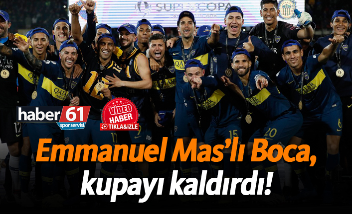 Emmanuel Mas'lı Boca, kupayı kaldırdı!