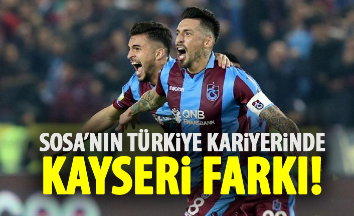 Sosa'nın Türkiye kariyerinde Kayseri'nin yeri farklı