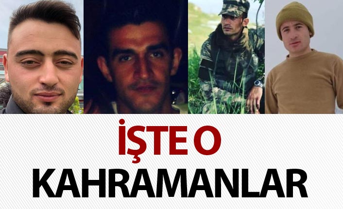İşte o kahramanlar - Azez Hakkari'de 4 asker şehit olmuştu
