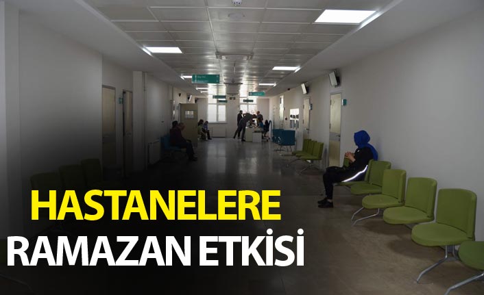 Trabzon'da hastanelere Ramazan etkisi