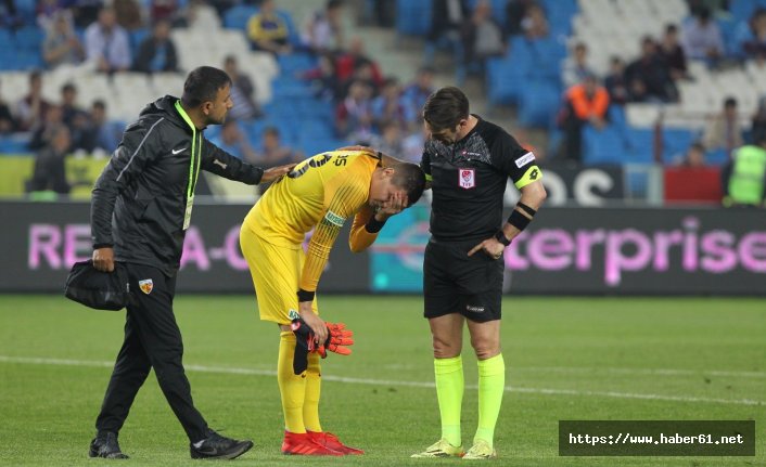 Trabzonspor maçında sahadan çıkan kalecinin sorunu belli oldu!