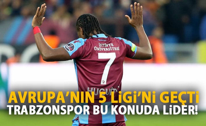Trabzonspor Avrupa'nın 5 ligini geride bıraktı!