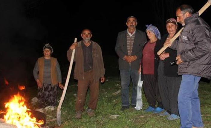 Ayılar köye dadandı! Sabaha kadar...