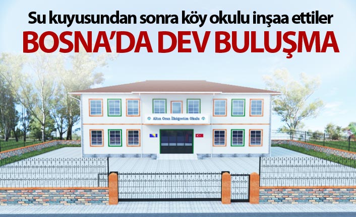 Su kuyusundan sonra köy okulu inşaa ettiler