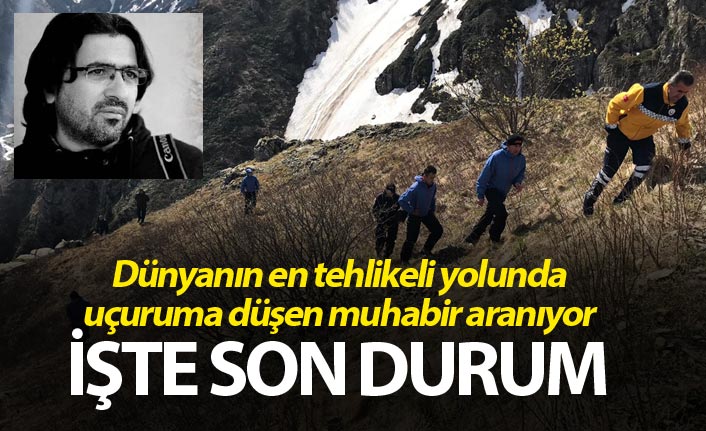 Trabzon Bayburt yolunda uçuruma düşen muhabir aranıyor - Son durum