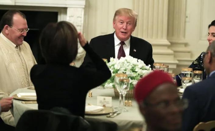 Donald Trump Beyaz Saray'da iftar verdi