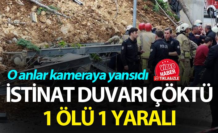 İstinat duvarı çöktü - O anlar kamerada