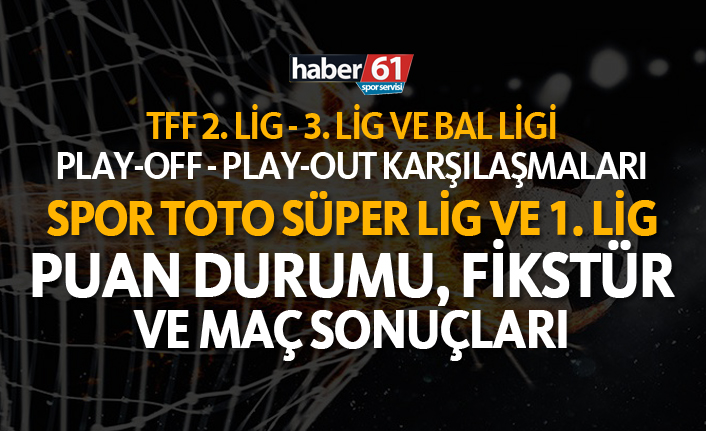 Spor Toto Süper Lig - 1. Lig | Puan Durumu, Fikstür ve Maç Sonuçları