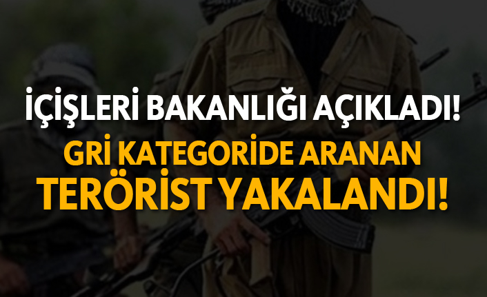 Gri kategoride aranan terörist yakalandı!