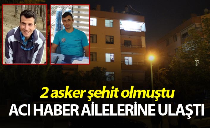 Şehitlerin acı haberleri ailelerine ulaştı