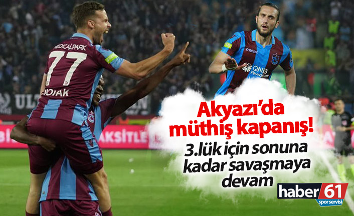 Trabzonspor Akyazı'da Beşiktaş'ı devirdi!